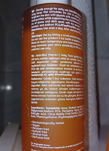 Diğer cream co aha-bha tonik
