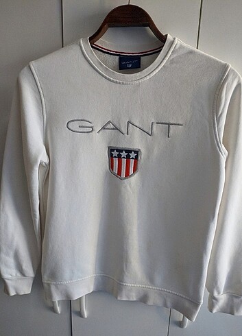 Beyaz Orijinal Gant Sweatshirt