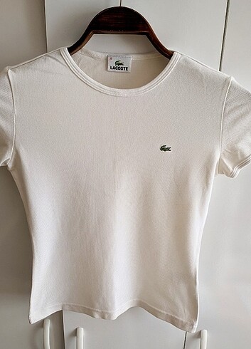 Beyaz Orijinal Lacoste Tshirt