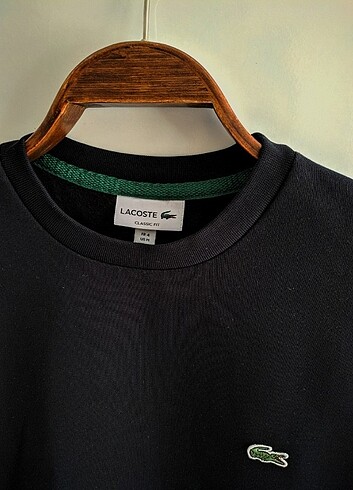 Lacoste Siyah Orijinal Lacoste Sweatshirt