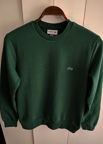 Yesil Orijinal Lacoste Sweatshirt