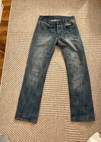 Levis Koyu Mavi Yikamali Denim Jean