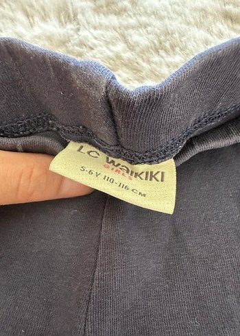 Kız Çocuk Lacivert Elastik Tayt - Görsel 2