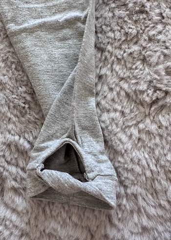 Gri Keten Kız Tayt - Görsel 4