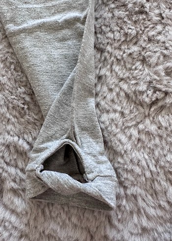 Gri Keten Kız Tayt - Görsel 3