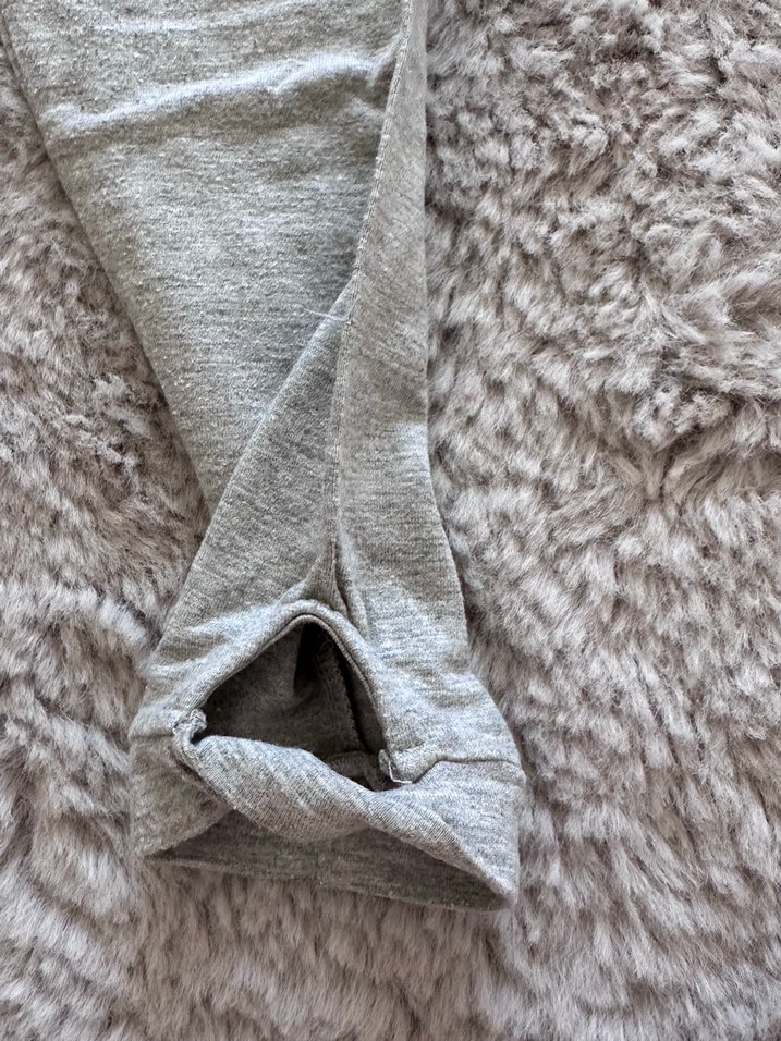 Gri Keten Kız Tayt - Görsel 3