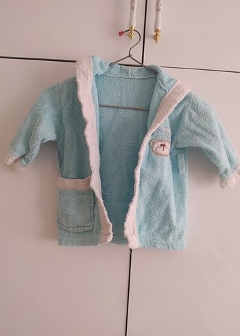 Erkek Çocuk Mavi Bornoz - Görsel 3