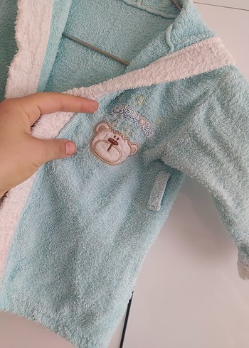 Erkek Çocuk Mavi Bornoz - Görsel 2