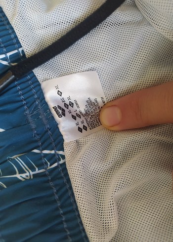 Lacivert Baskılı Mini Erkek Deniz Şortu - Görsel 3