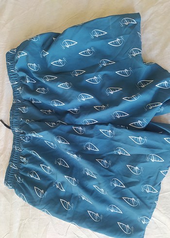 Lacivert Baskılı Mini Erkek Deniz Şortu - Görsel 4