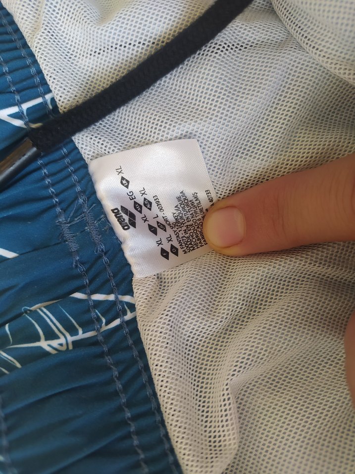 Lacivert Baskılı Mini Erkek Deniz Şortu - Görsel 3