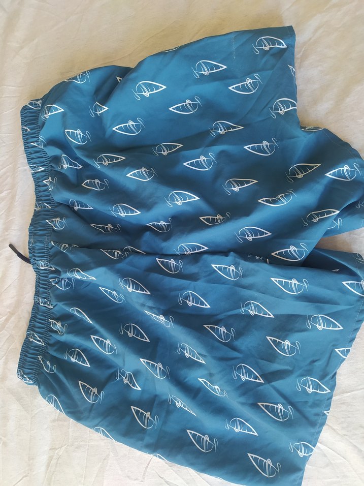 Lacivert Baskılı Mini Erkek Deniz Şortu - Görsel 4