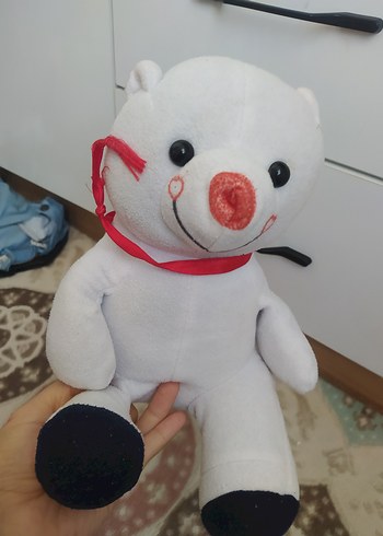 Beyaz Peluş Ayıcık Oyuncak iki adet