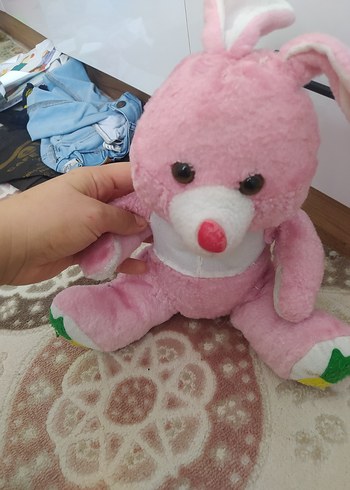 Beden Renk Beyaz Parlak Tüylü Peluş Oyuncak iki adet
