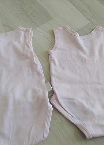 Pembe Kolsuz Bebek Kısa Tulum iki adet - Görsel 4