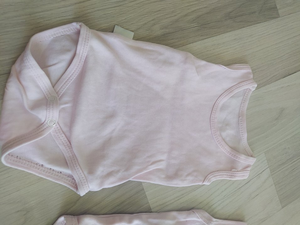 Pembe Kolsuz Bebek Kısa Tulum iki adet - Görsel 3