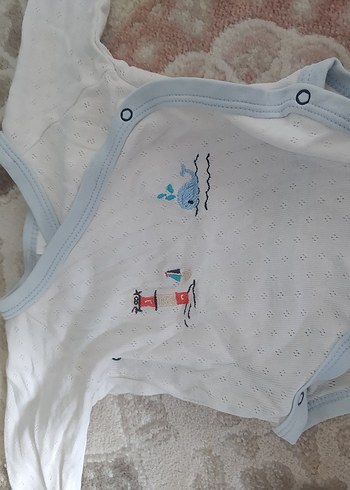 Uzun Kollu Pamuklu Bebek Body iki adet - Görsel 3