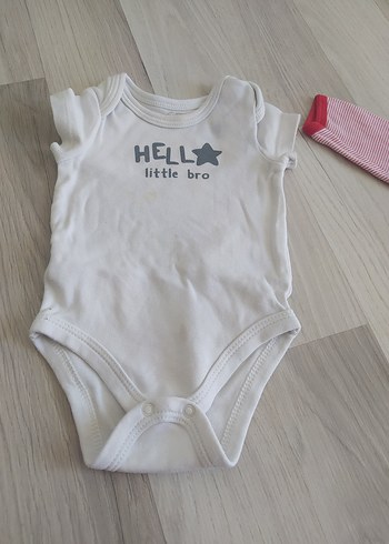 Uzun Kollu, Düğmeli Bebek Kız Body iki adet - Görsel 3