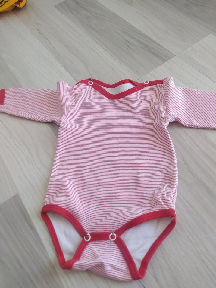 Uzun Kollu, Düğmeli Bebek Kız Body iki adet - Görsel 2