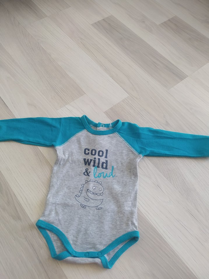 Uzun Kollu Pembe Bebek Body iki adet - Görsel 4