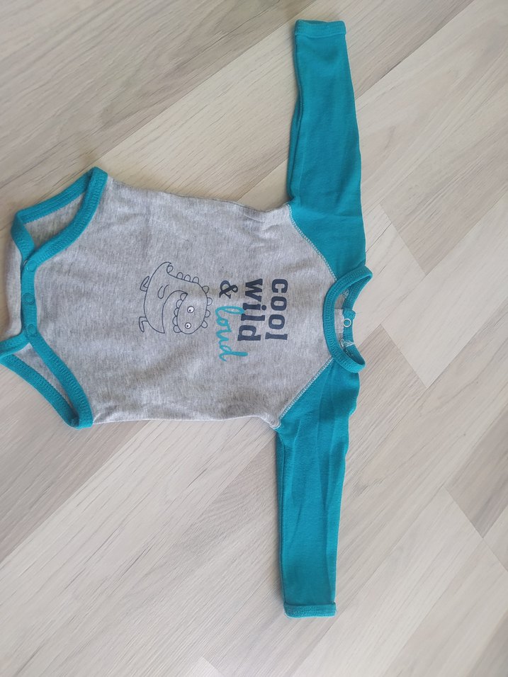 Uzun Kollu Pembe Bebek Body iki adet - Görsel 5