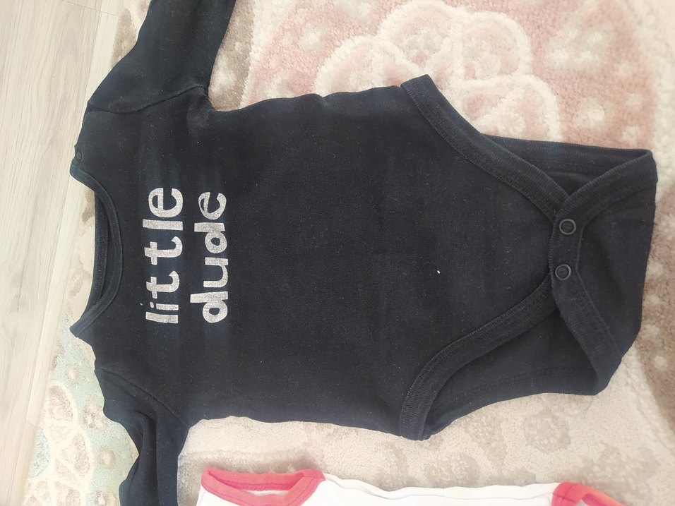 Kolsuz Düğmeli Erkek Bebek Body iki adet - Görsel 3