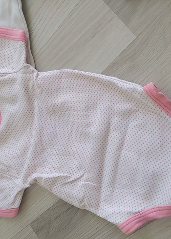 Beyaz Uzun Kollu Bebek Kız Body iki adet - Görsel 4