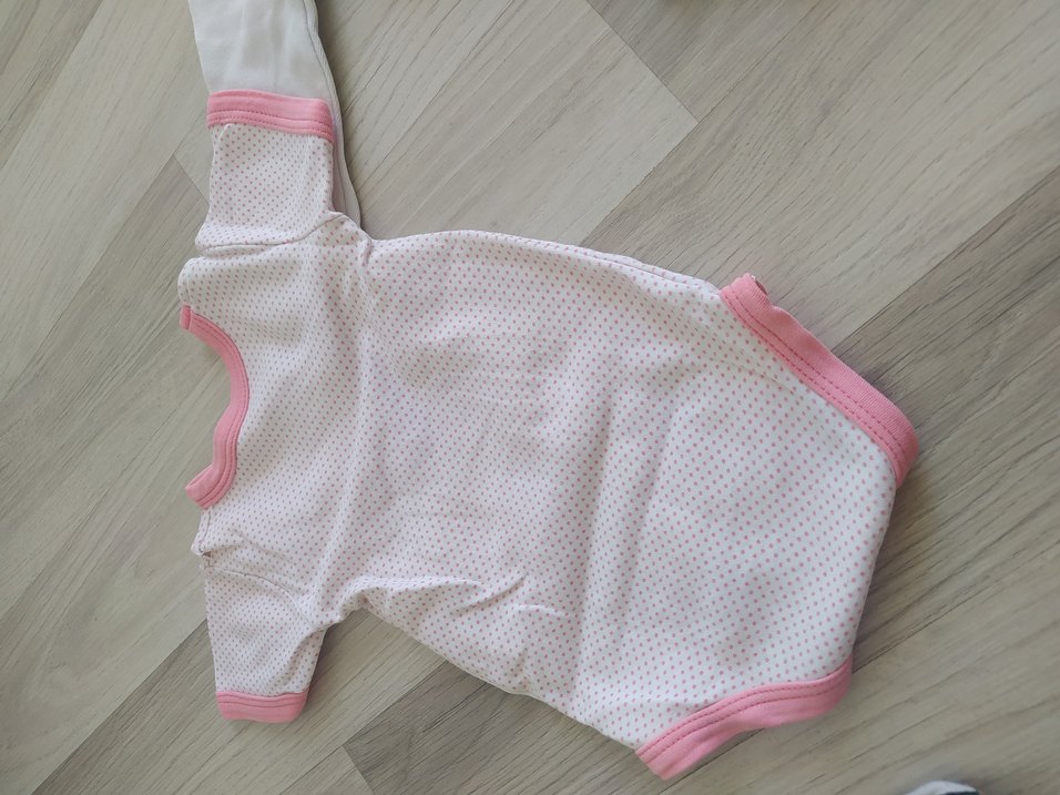 Beyaz Uzun Kollu Bebek Kız Body iki adet - Görsel 4