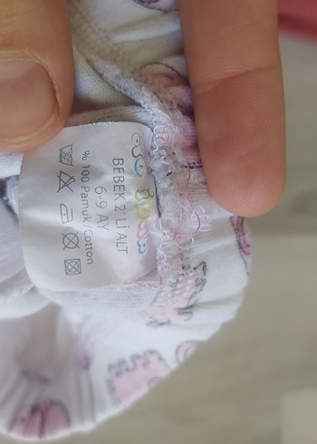 Fiyonklu Beyaz Askısız Bebek Body ve pjama - Görsel 6