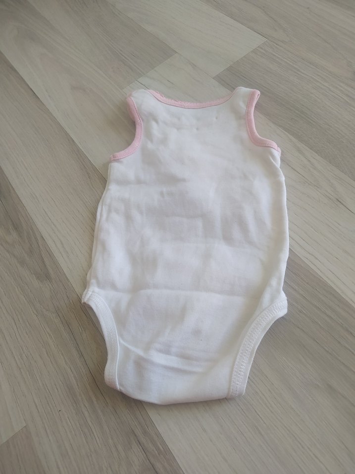 Fiyonklu Beyaz Askısız Bebek Body ve pjama - Görsel 3