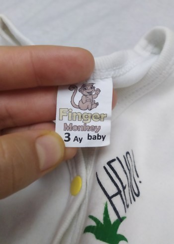 Düğmeli, Yüksek Yakalı Erkek Bebek zıbın ve elek - Görsel 5