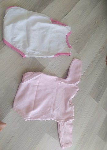 Pembe Örgü Bebek Kız Body - Görsel 4