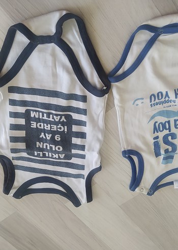 Pamuklu Baskılı Bebek Erkek Atlet zıbın - Görsel 2