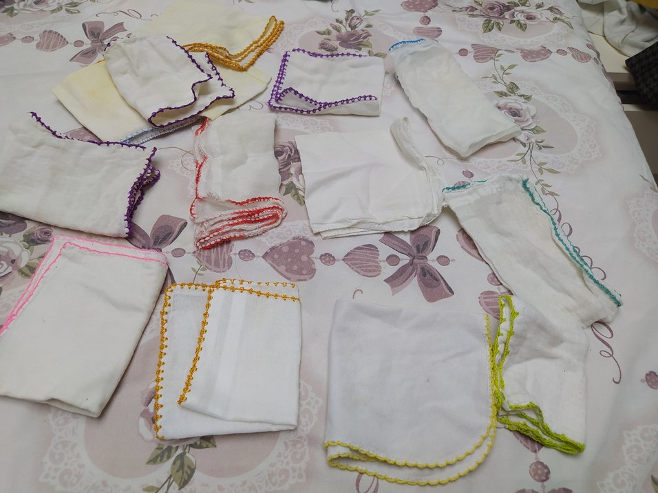 Dantel Detaylı Beyaz Bohem bebek ağız mendili 13 adet - Görsel 2