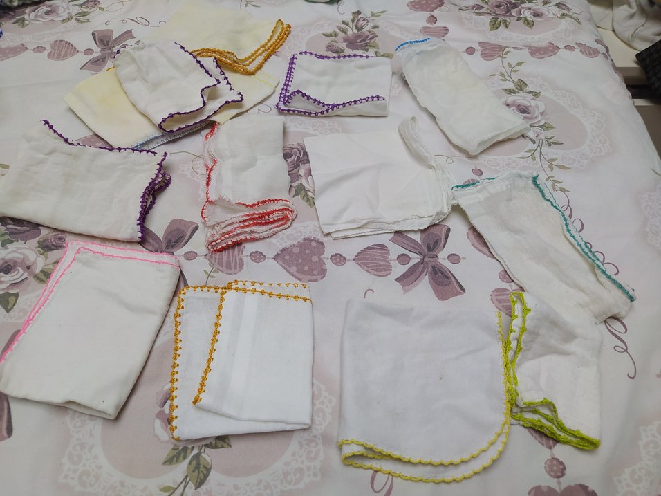 Dantel Detaylı Beyaz Bohem bebek ağız mendili 13 adet - Görsel 4