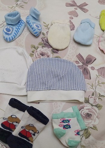 Bebek için pastel renkli uyku aksesuarları seti - Görsel 2