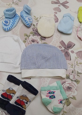 Bebek için pastel renkli uyku aksesuarları seti - Görsel 3