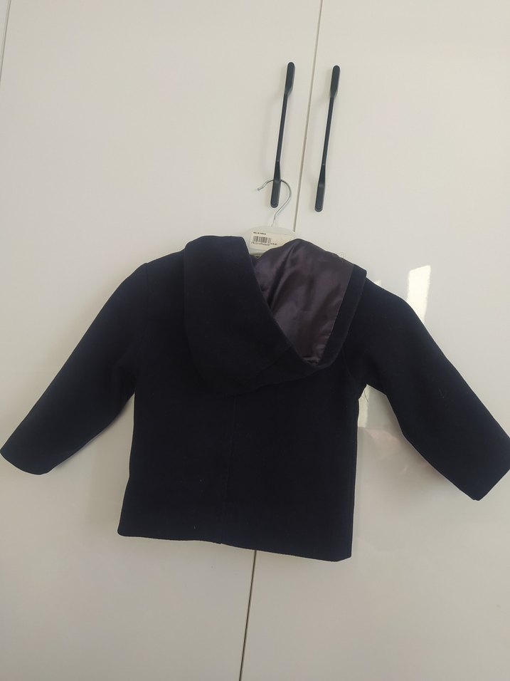 Erkek Çocuk Lacivert Düğmeli Kaban - Görsel 3