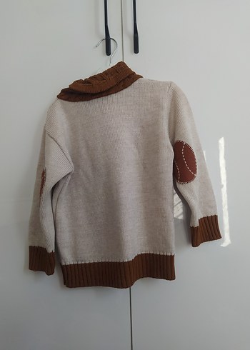 Erkek Çocuk Boğazlı Örgü Kazak+ bere - Görsel 3