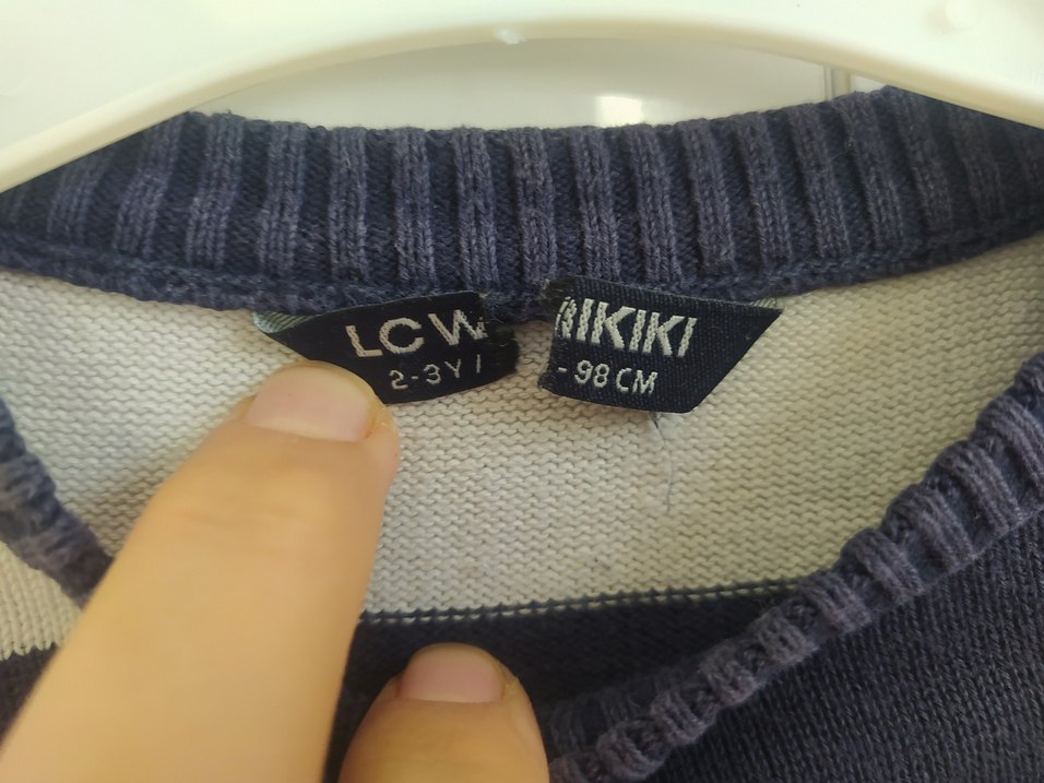 Çizgili Erkek Çocuk Triko Kazak iki adet - Görsel 4