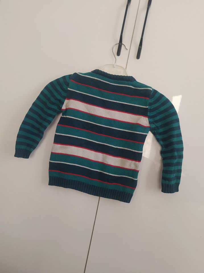 Çizgili Erkek Çocuk Triko Kazak iki adet - Görsel 3