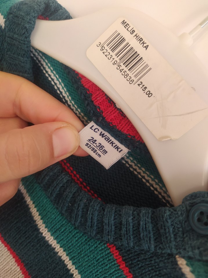 Çizgili Erkek Çocuk Triko Kazak iki adet - Görsel 2