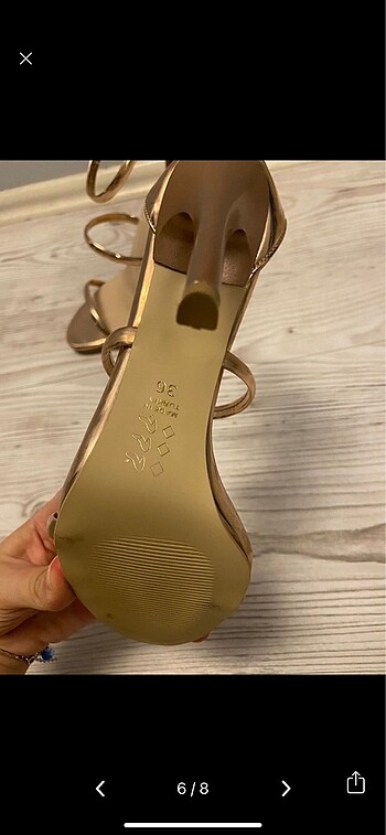 36,5 Beden altın Renk Bambi rose gold