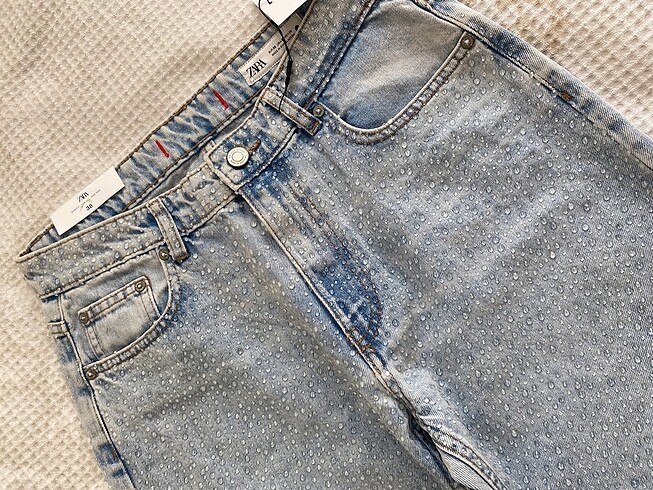 m Beden Zara taşlı jean