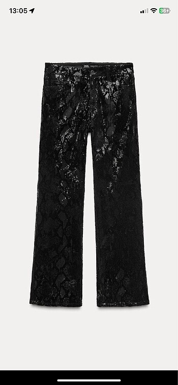 xs Beden Zara pullu kadife jean