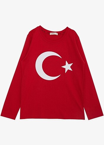 Uzun kol bayrak tişört 
