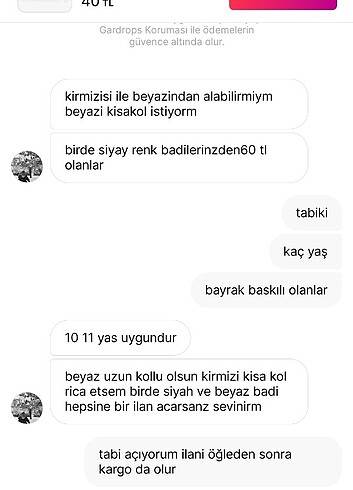 Badi ve tişörtler 