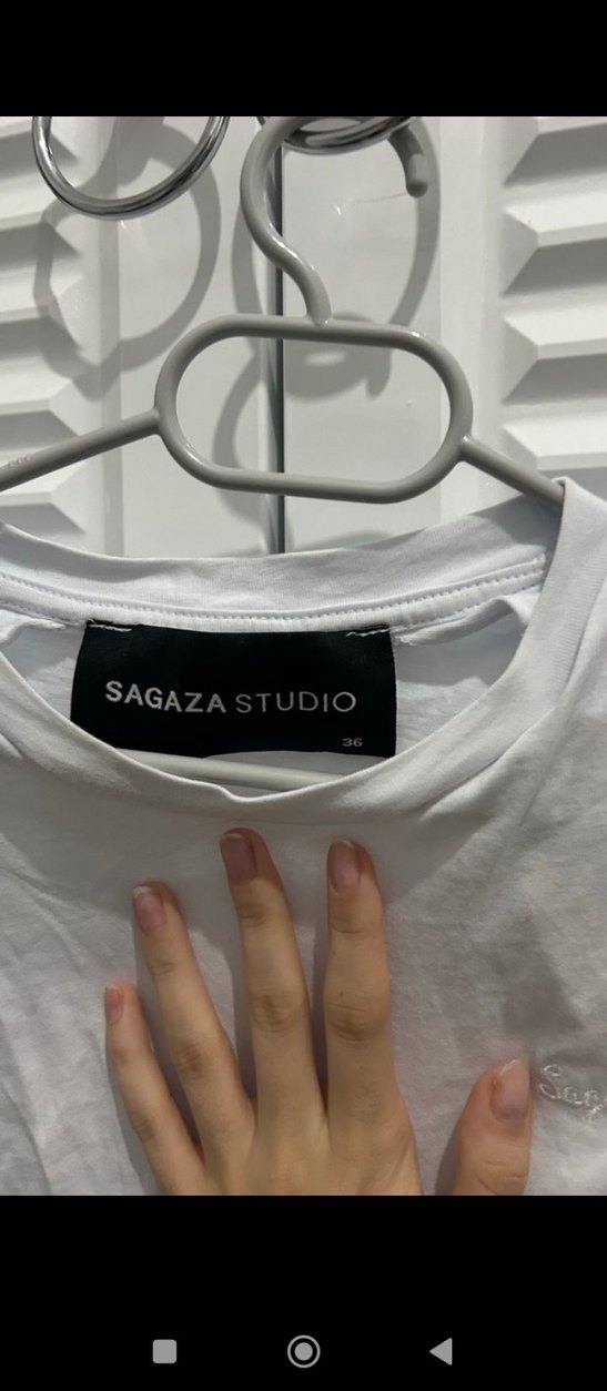 Beyaz Kot Korse Detaylı Kısa Tişört - Görsel 3