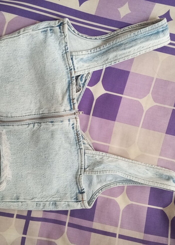 Mini üst Kot Crop - Görsel 5