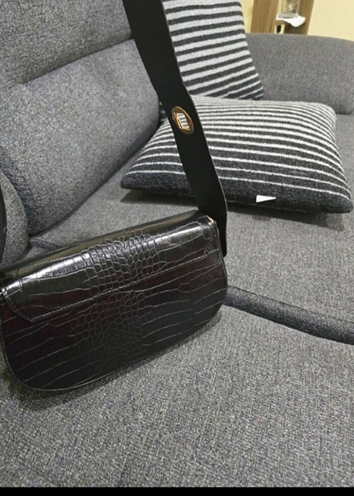 Siyah baget çanta  - Görsel 3